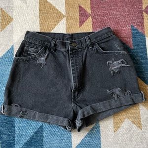 Black Wrangler Shorts